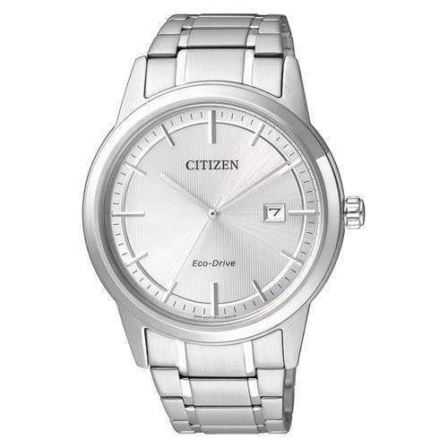 Image of Citizen mat rustfri stål quartz med Eco-Drive Herre ur, model AW1231-58A